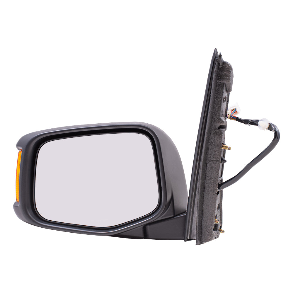 Brock Replacement Drivers Power Side View Mirror Heated Memory Signal Compatible with Odyssey Van 76250-TK8-A31ZA