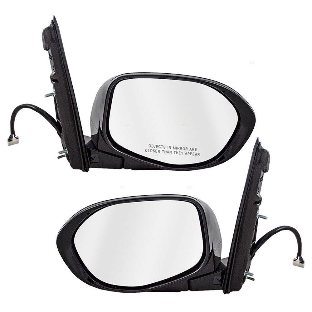 Brock Replacement Pair Set Power Side View Mirrors Heated Signal Memory Compatible with 2014-2016 Odyseey Van 76250-TK8-A61ZD 76200-TK8-A61ZD