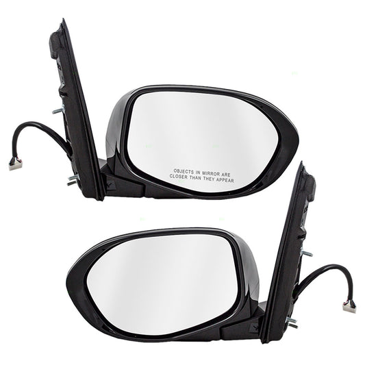 Brock Replacement Pair Set Power Side View Mirrors Heated Signal Memory Compatible with 2014-2016 Odyseey Van 76250-TK8-A61ZD 76200-TK8-A61ZD