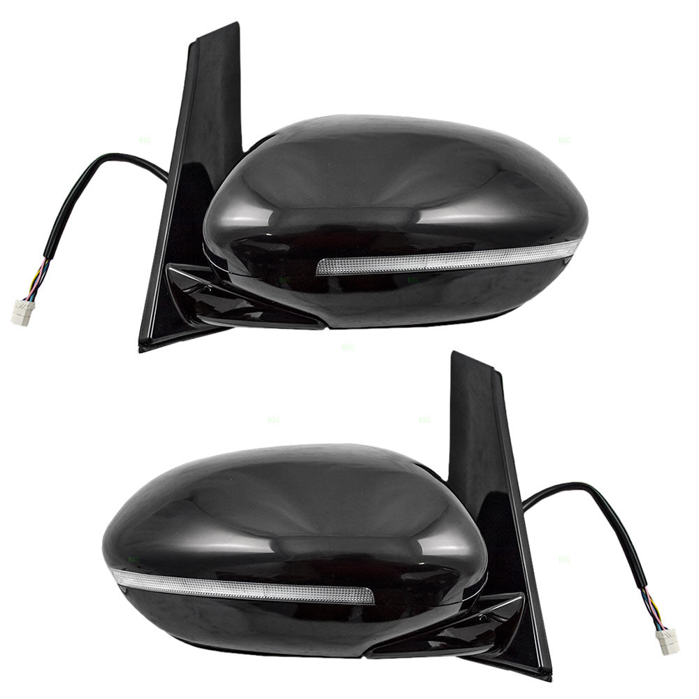 Brock Replacement Pair Set Power Side View Mirrors Heated Signal Memory Compatible with 2014-2016 Odyseey Van 76250-TK8-A61ZD 76200-TK8-A61ZD