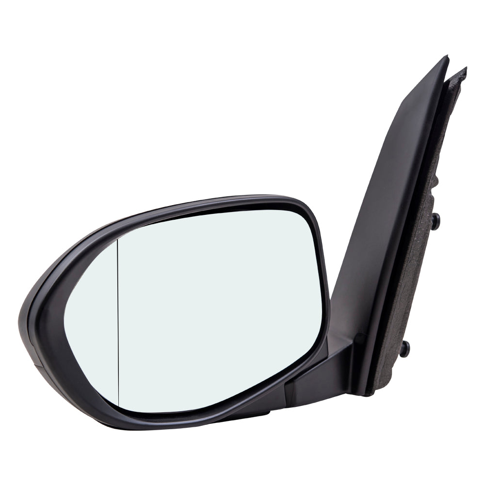 Brock Aftermarket Replacement Driver Left Power Mirror With Heat Without Signal-Memory Paint To Match Black Compatible With 2014-2017 Honda Odyssey EX/EX-L