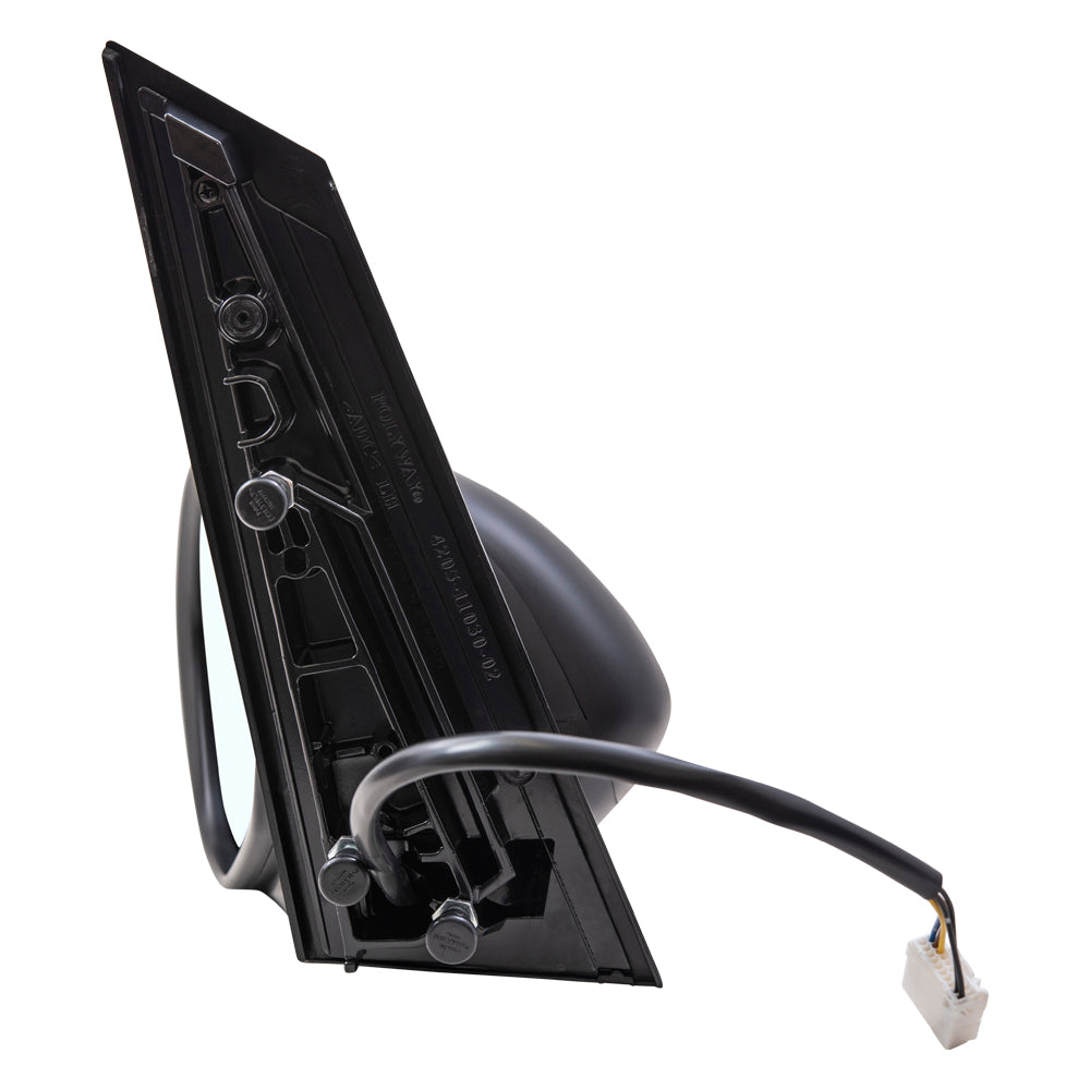 Brock Aftermarket Replacement Driver Left Power Mirror With Heat Without Signal-Memory Paint To Match Black Compatible With 2014-2017 Honda Odyssey EX/EX-L