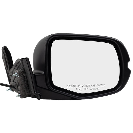 Brock Aftermarket Replacement Passenger Right Power Door Mirror Assembly Paint To Match Black Manual Folding With Heat Without Signal-Memory-Auto Dimming-Side View Camera