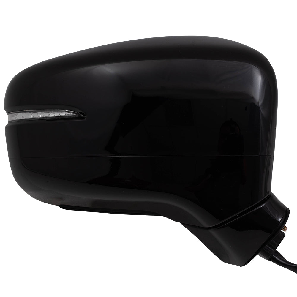 Brock Aftermarket Replacement Driver Left Passenger Right Power Door Mirror Assembly Paint To Match Black Power Folding With Heat-Signal-Memory Without Auto Dimming Set