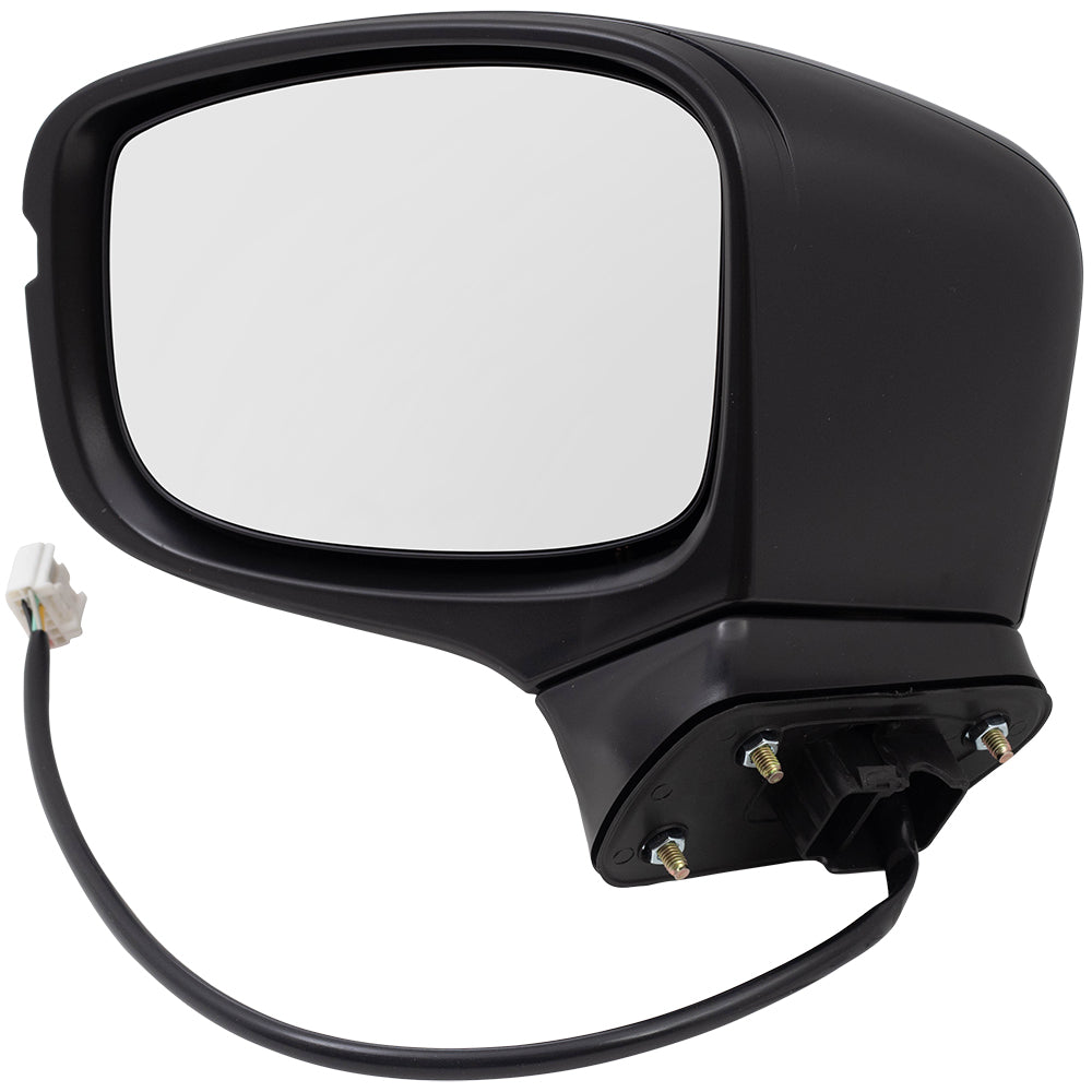 Brock Aftermarket Replacement Driver Left Power Door Mirror Assembly Paint To Match Black Manual Folding With Heat-Signal Without Memory-Auto Dimming