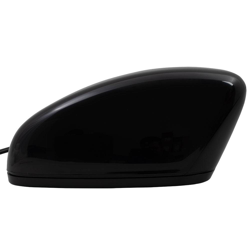 Brock Aftermarket Replacement Driver Left Power Door Mirror Assembly Paint To Match Black Manual Folding With Heat-Signal Without Memory-Auto Dimming