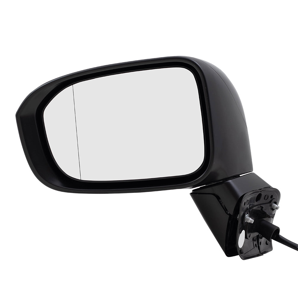 Brock Aftermarket Replacement Driver Left Power Mirror Without Heat Paint To Match Black Compatible With 2014-2015 Honda Civic