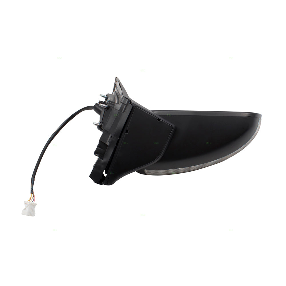 Brock Replacement Passengers Power Side Extended View Mirror Signal Right Compatible with 11-15 CR-Z 76200SZT305ZA