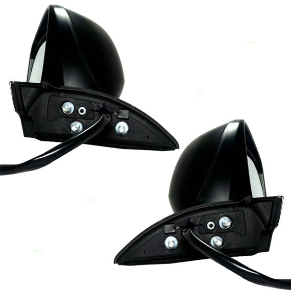 Brock Replacement Driver and Passenger Power Side View Mirrors Ready-to-Paint Compatible with Fit 76258-TK6-305 76208-TK6-305