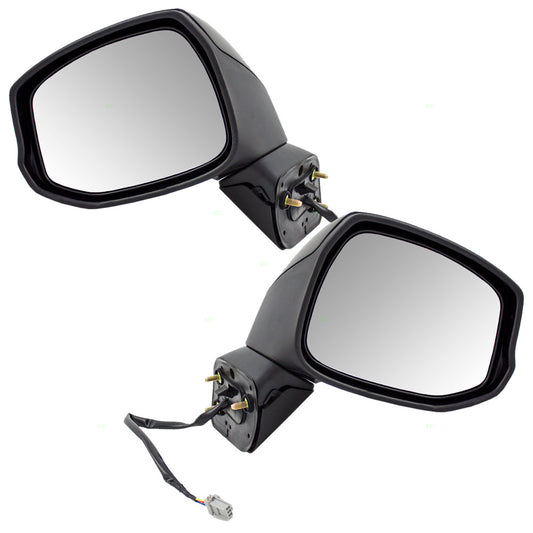 Brock Replacement Driver and Passenger Power Side View Mirrors Compatible with Civic 76258-TR3-A01 76208-TR0-A01