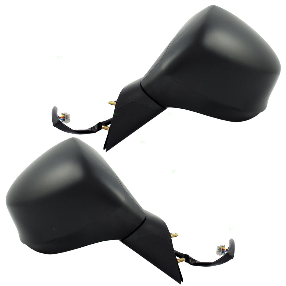 Brock Replacement Driver and Passenger Power Side View Mirrors Compatible with Civic 76258-TR3-A01 76208-TR0-A01