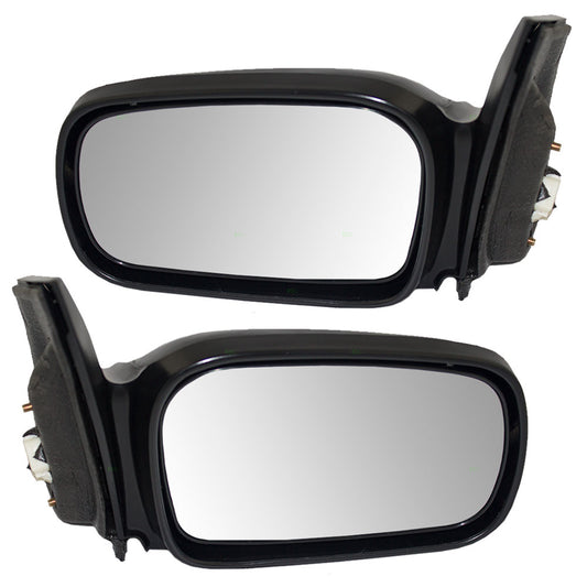 Brock Replacement Driver and Passenger Power Side View Mirrors Ready-to-Paint Compatible with 2006-2011 Civic Coupe 76250-SVA-A11ZD 76200-SVA-A11ZD