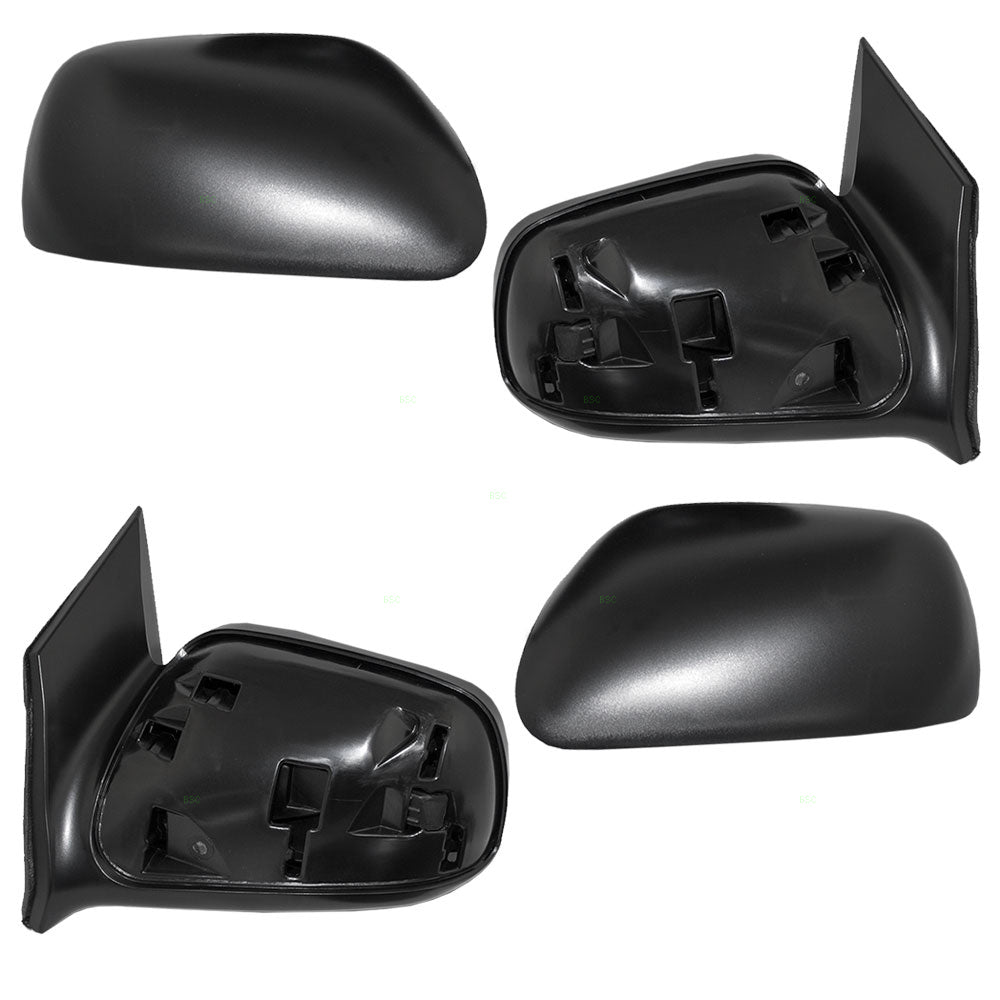 Brock Replacement Driver and Passenger Power Side View Mirrors Ready-to-Paint Compatible with 2006-2011 Civic Coupe 76250-SVA-A11ZD 76200-SVA-A11ZD