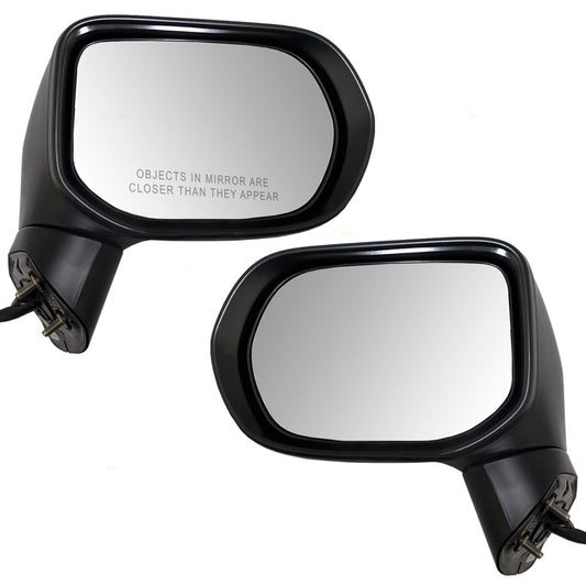 Brock Replacement Driver and Passenger Power Side View Mirrors with Signal Lamp Compatible with Civic Hybrid 76250-SNC-A02 76200-SNC-A02