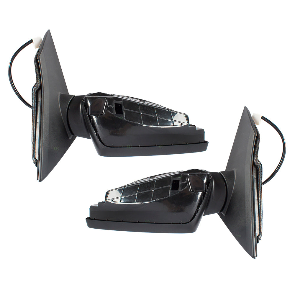 Brock Replacement Pair Set Power Side View Mirrors WITHOUT Lane Departure Warning Compatible with Accord Coupe 76258T3LA21 76205T2FA01