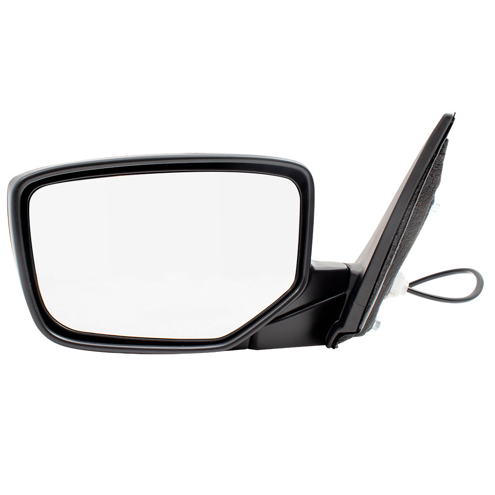 Brock Replacement Drivers Power Side View Mirror PTM w/ Cover Non-Heated WITHOUT Signal Compatible with 13-17 Accord Sedan 76253T2FA01 76255T2FA01