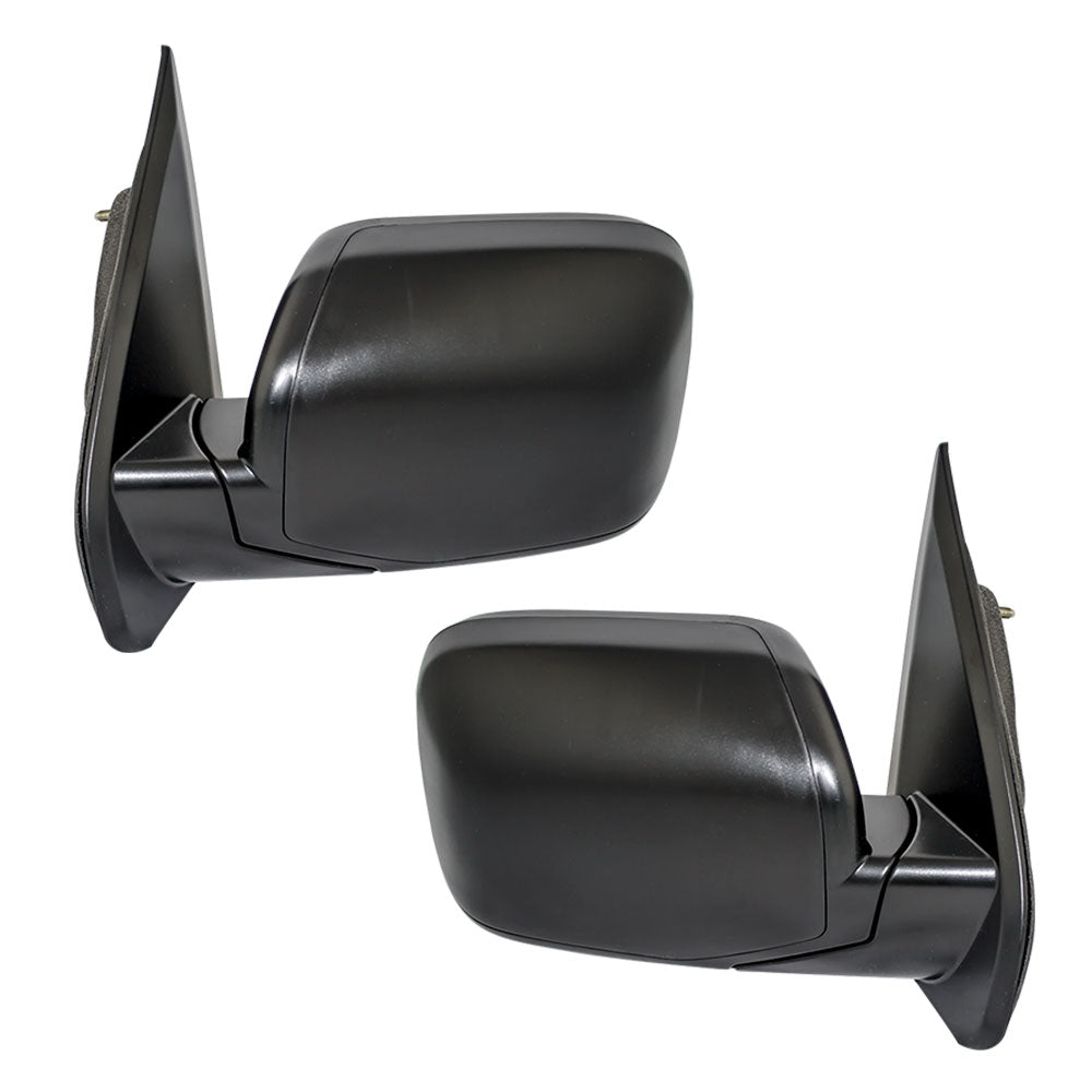 Brock Replacement Driver and Passenger Power Side View Mirrors Textured Compatible with 2009-2015 Pilot SUV 76258-SZA-A01ZA 76208-SZA-A01ZA