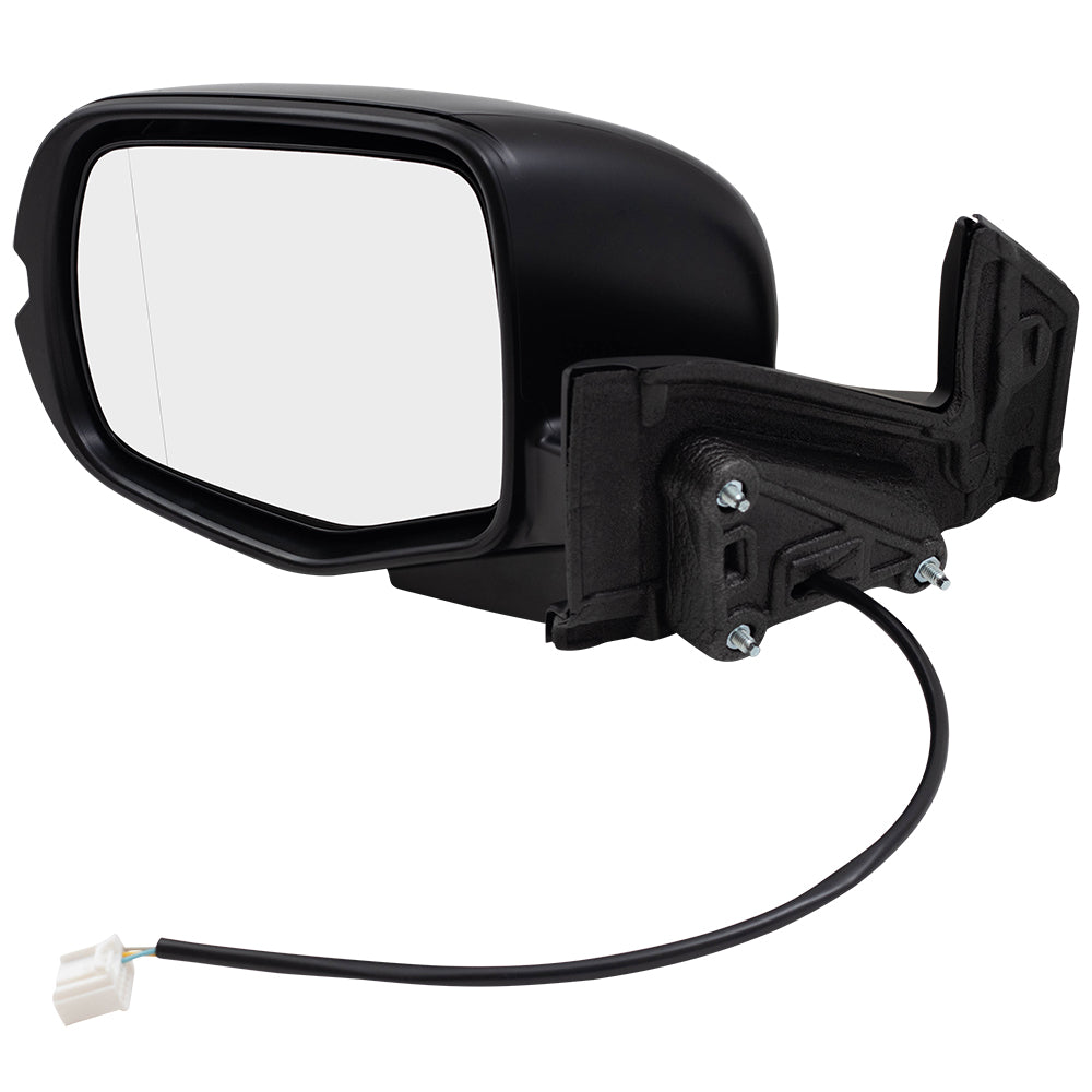 Brock Aftermarket Replacement Driver Left Power Mirror Without Heat-Signal-Memory Paint To Match Black Cover Compatible With 2016 Honda Pilot EX/EX-L FWD