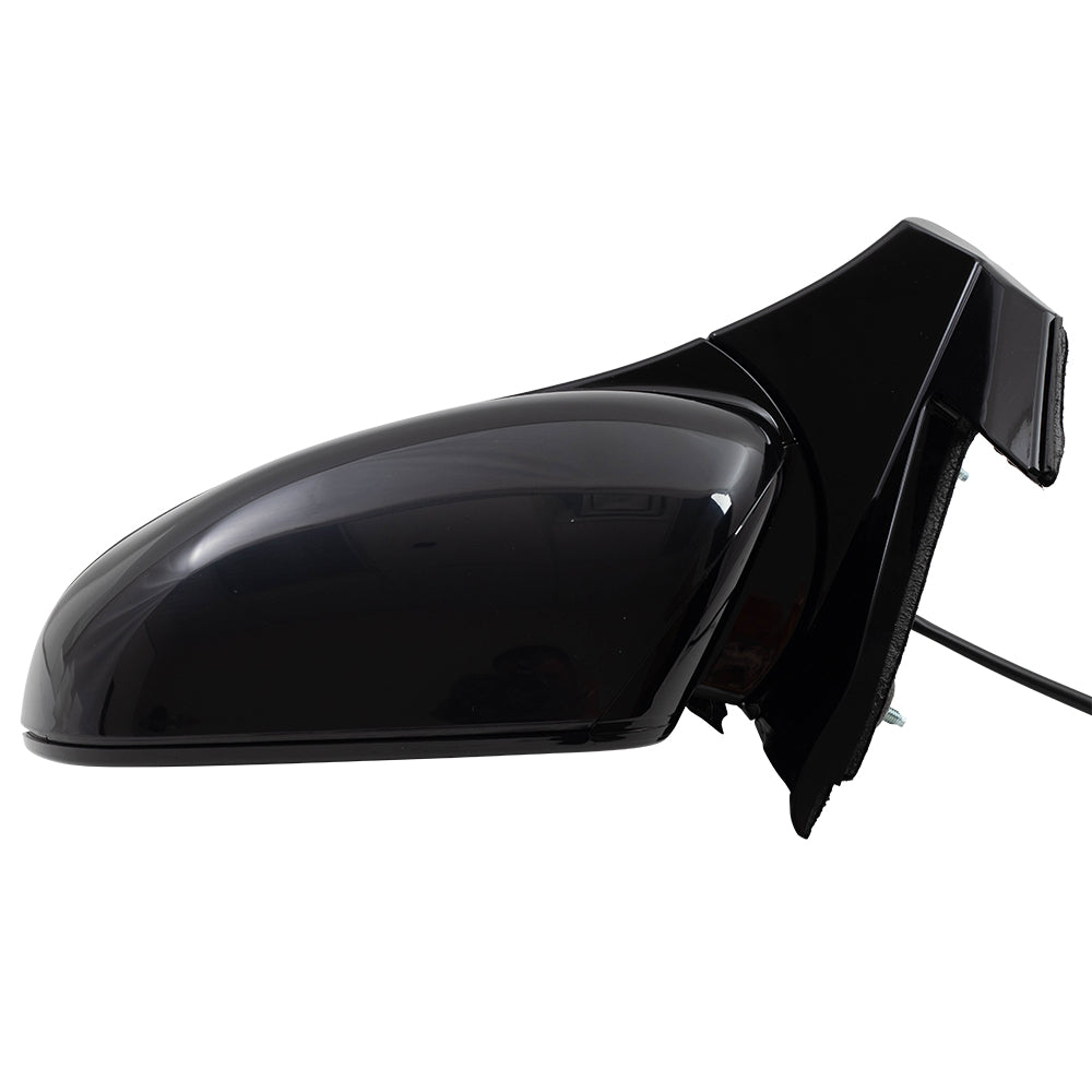 Brock Aftermarket Replacement Driver Left Power Door Mirror Assembly Paint To Match Black Manual Folding Without Heat-Signal-Memory-Auto Dimming