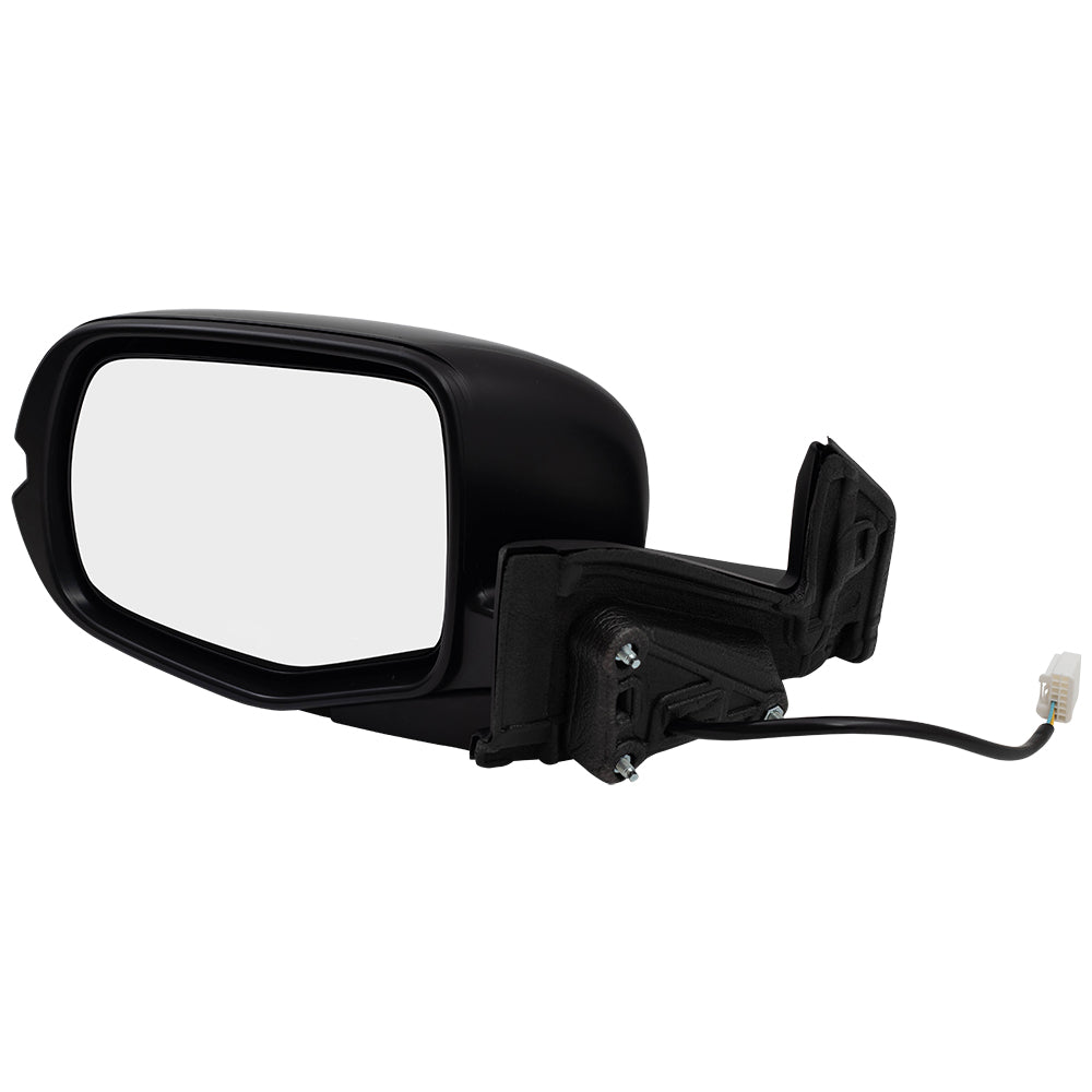 Brock Aftermarket Replacement Driver Left Power Door Mirror Assembly Paint To Match Black Manual Folding Without Heat-Signal-Memory-Auto Dimming