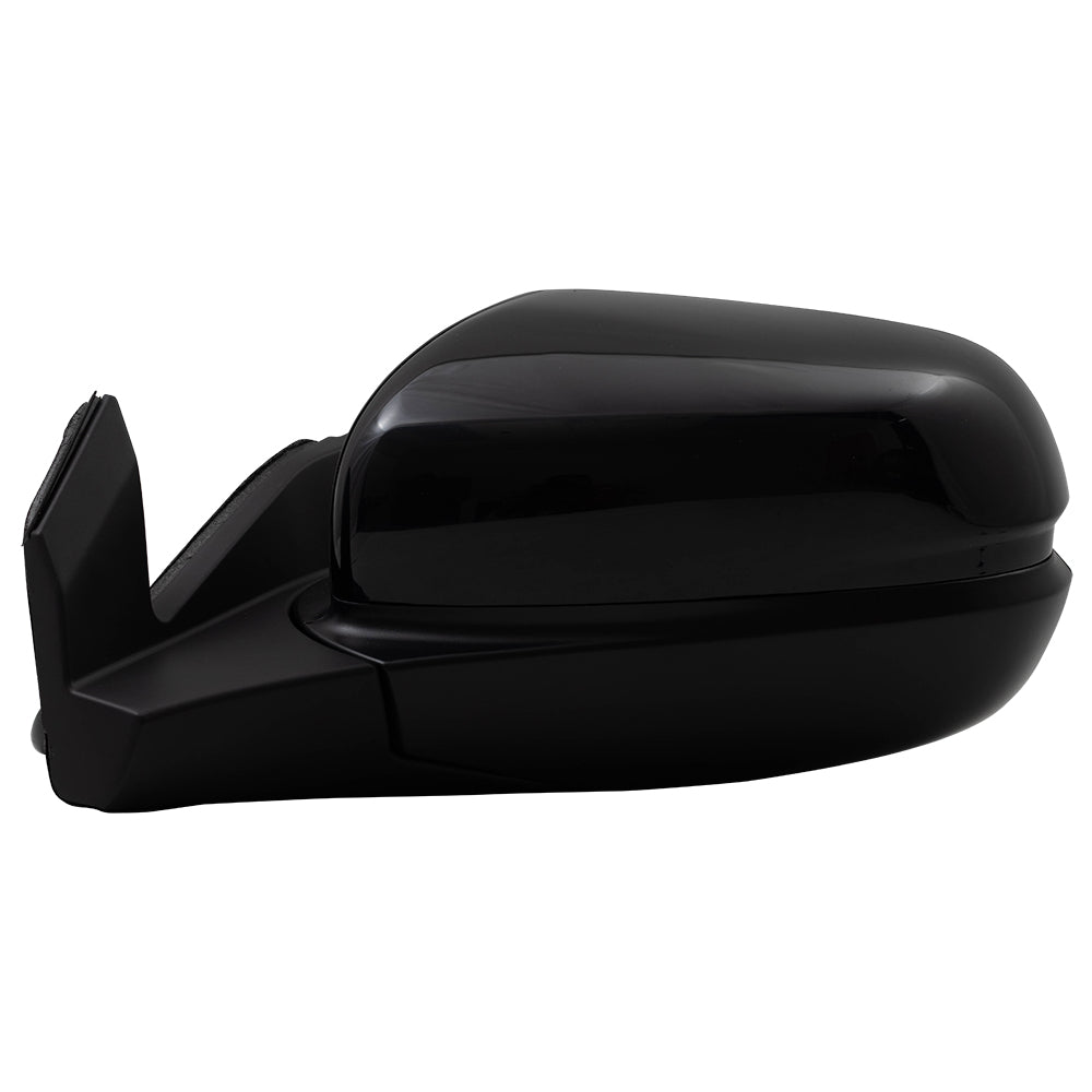 Brock Aftermarket Replacement Driver Left Power Door Mirror Assembly Paint To Match Black Manual Folding Without Heat-Signal-Memory-Auto Dimming