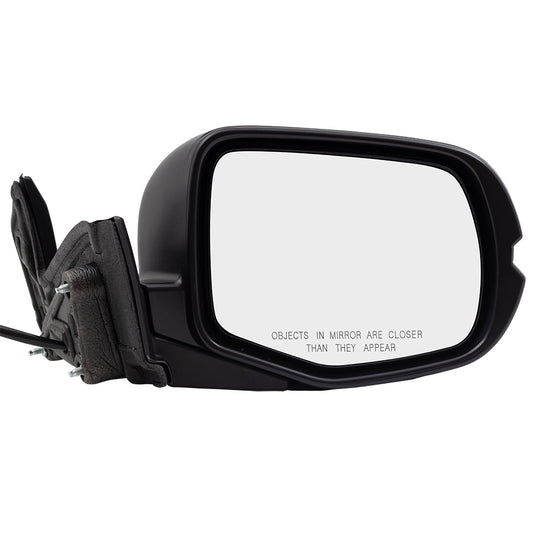 Brock Aftermarket Replacement Passenger Right Power Door Mirror Assembly Paint To Match Black Manual Folding Without Heat-Signal-Memory-Auto Dimming-Side View Camera