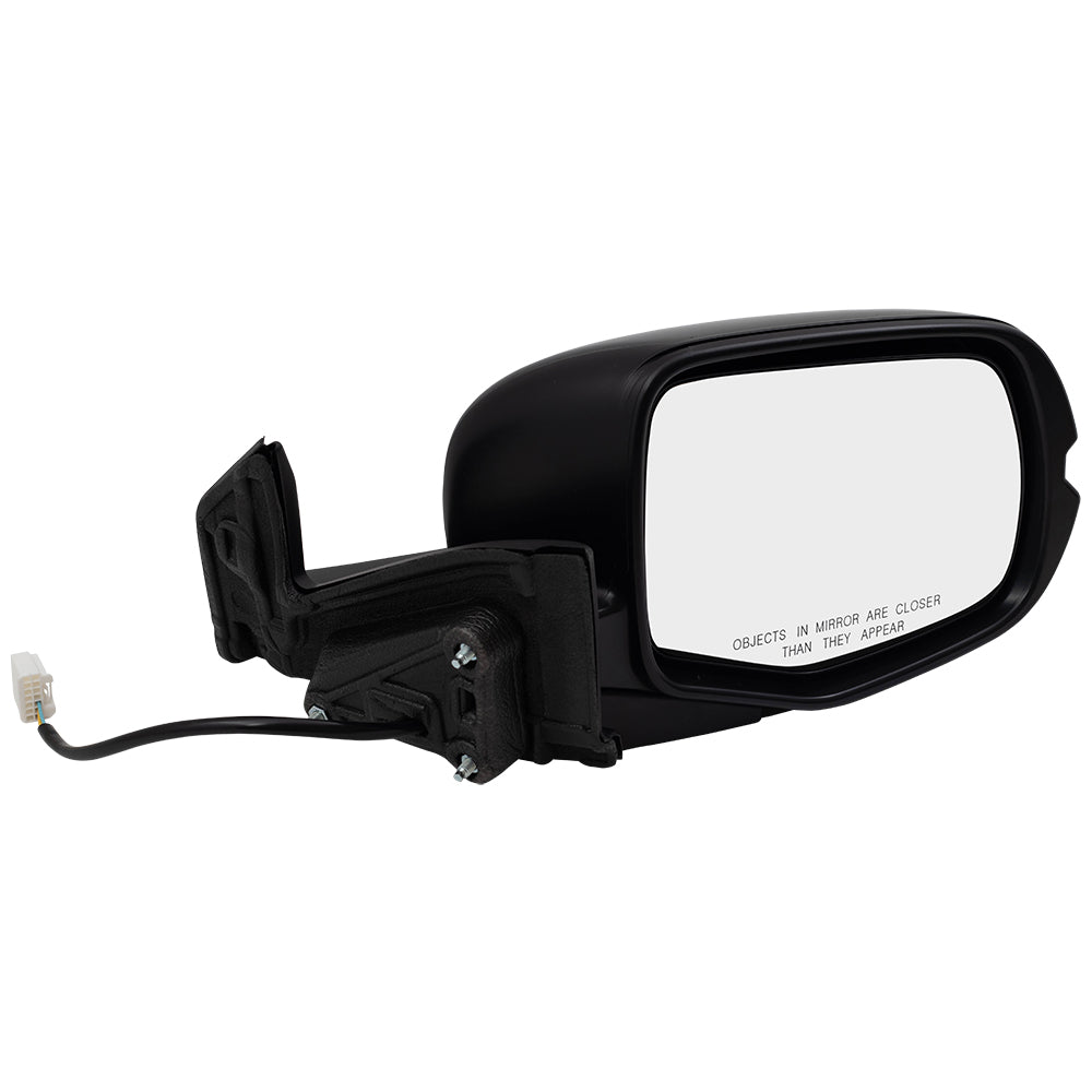 Brock Aftermarket Replacement Passenger Right Power Door Mirror Assembly Paint To Match Black Manual Folding Without Heat-Signal-Memory-Auto Dimming-Side View Camera