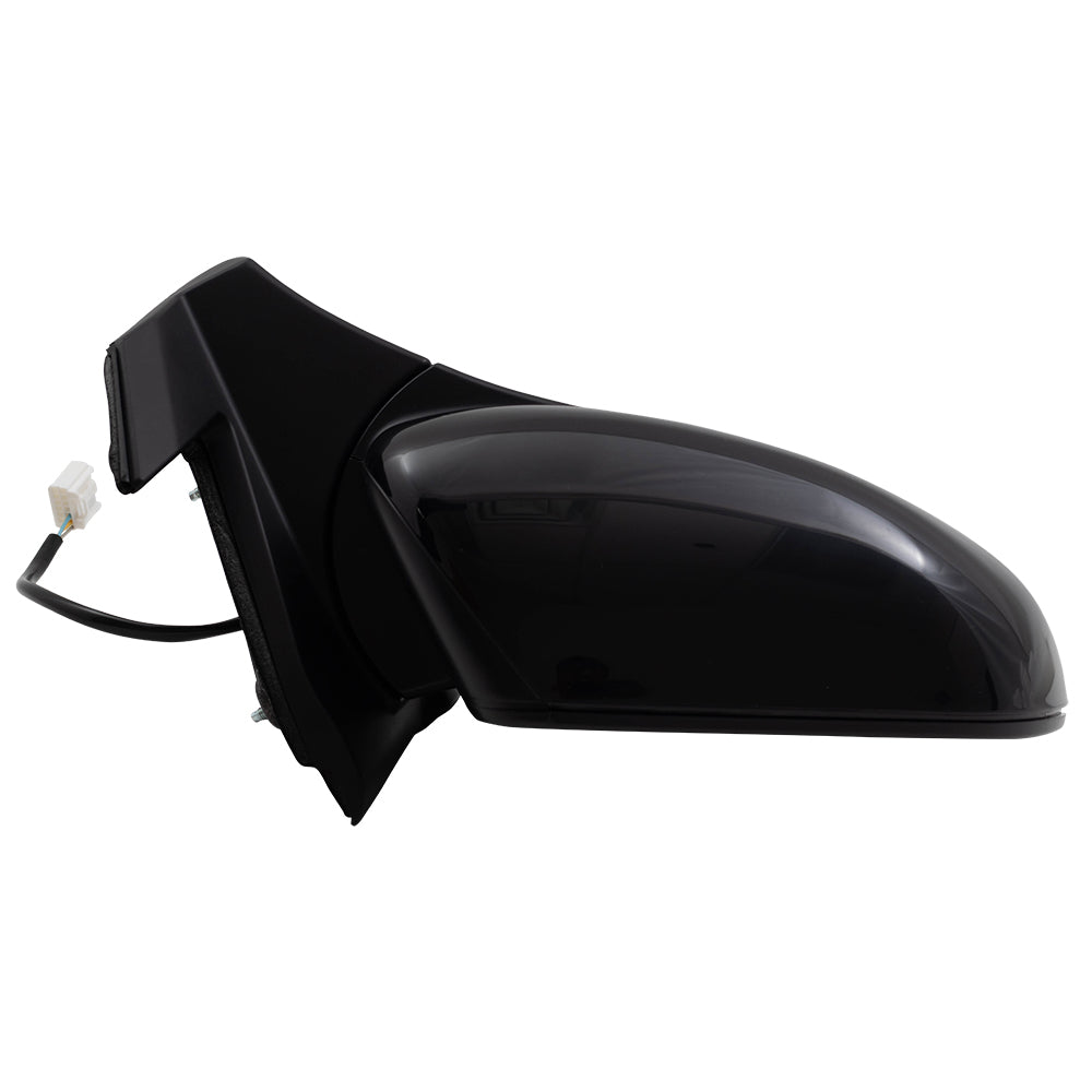 Brock Aftermarket Replacement Passenger Right Power Door Mirror Assembly Paint To Match Black Manual Folding Without Heat-Signal-Memory-Auto Dimming-Side View Camera