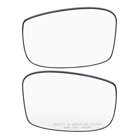 Brock Aftermarket Replacement Passenger Right Door Mirror Glass And Base With Heat Without Auto Dimming Set