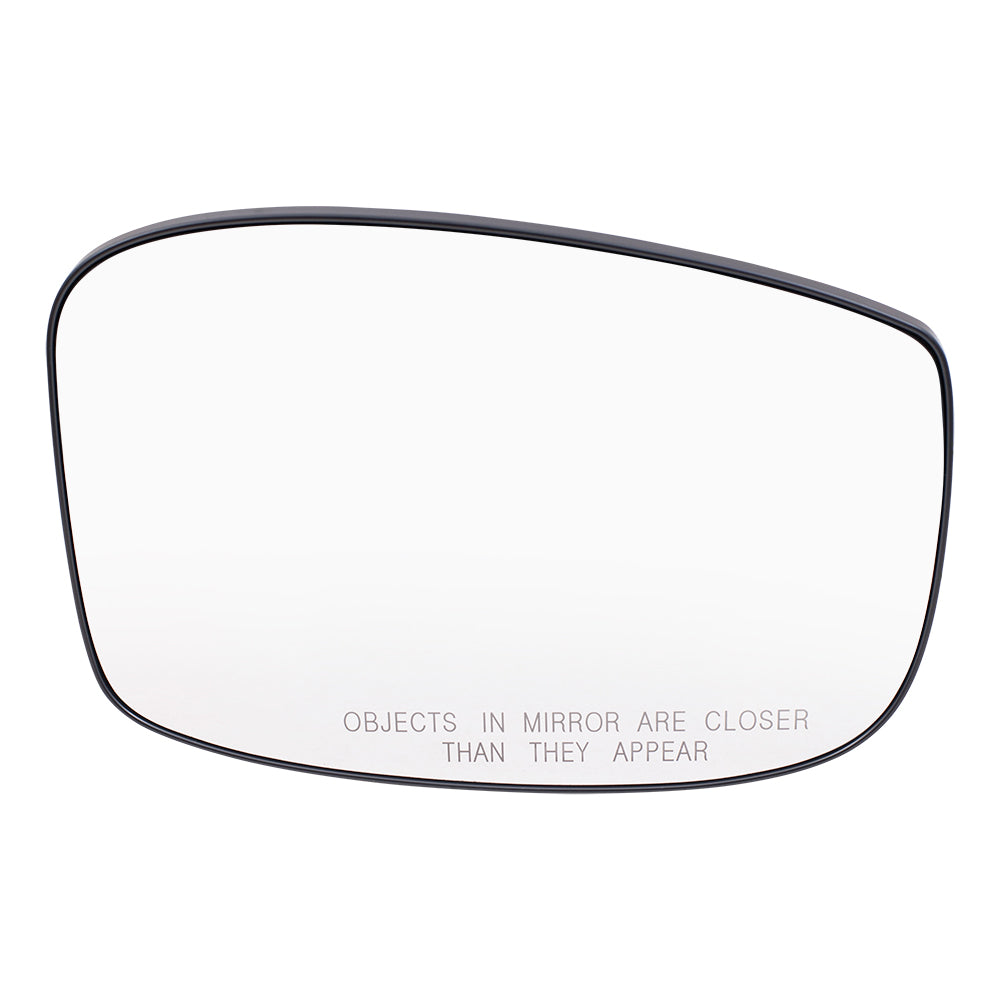 Brock Aftermarket Replacement Passenger Right Door Mirror Glass And Base With Heat Without Auto Dimming