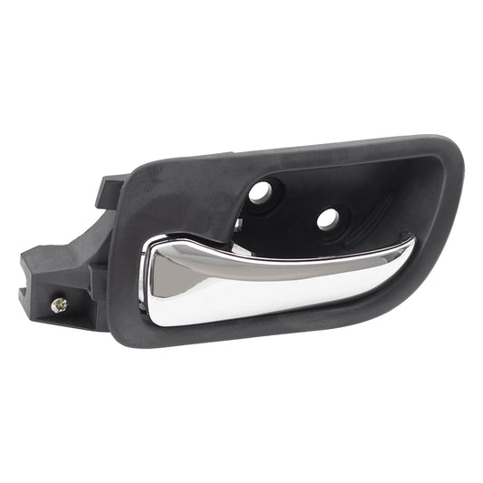 Brock Replacement Drivers Front Inside Interior Door Handle Chrome Lever w/ Black Housing Compatible with Accord 72160-SDA-A02ZC