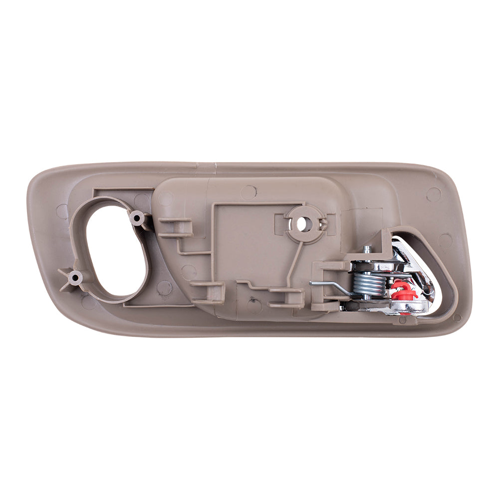 Brock Replacement Drivers Front Inside Interior Beige Door Handle with Hole Compatible with Accord Odyssey 72165-S0X-A21ZC HO1352118