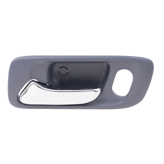 Brock Replacement Drivers Front Inside Interior Gray Door Handle with Hole Compatible with Accord Odyssey 72165-S84-A01ZB HO1352124