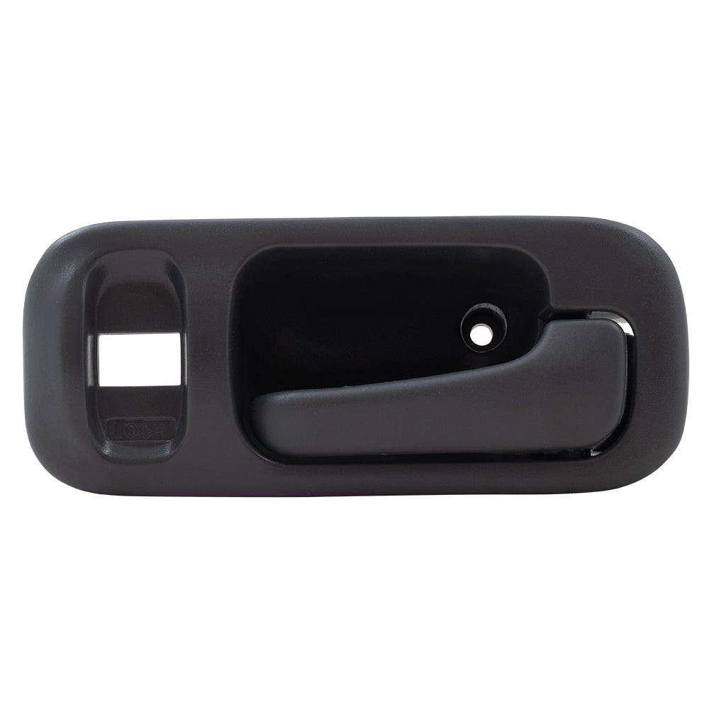 Brock Replacement Passengers Inside Interior Gray Door Handle w/ Bezel Compatible with 1997-2001 CR-V 72124-S10-000ZA