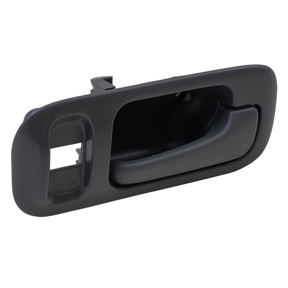 Brock Replacement Passengers Inside Interior Gray Door Handle w/ Bezel Compatible with 1997-2001 CR-V 72124-S10-000ZA