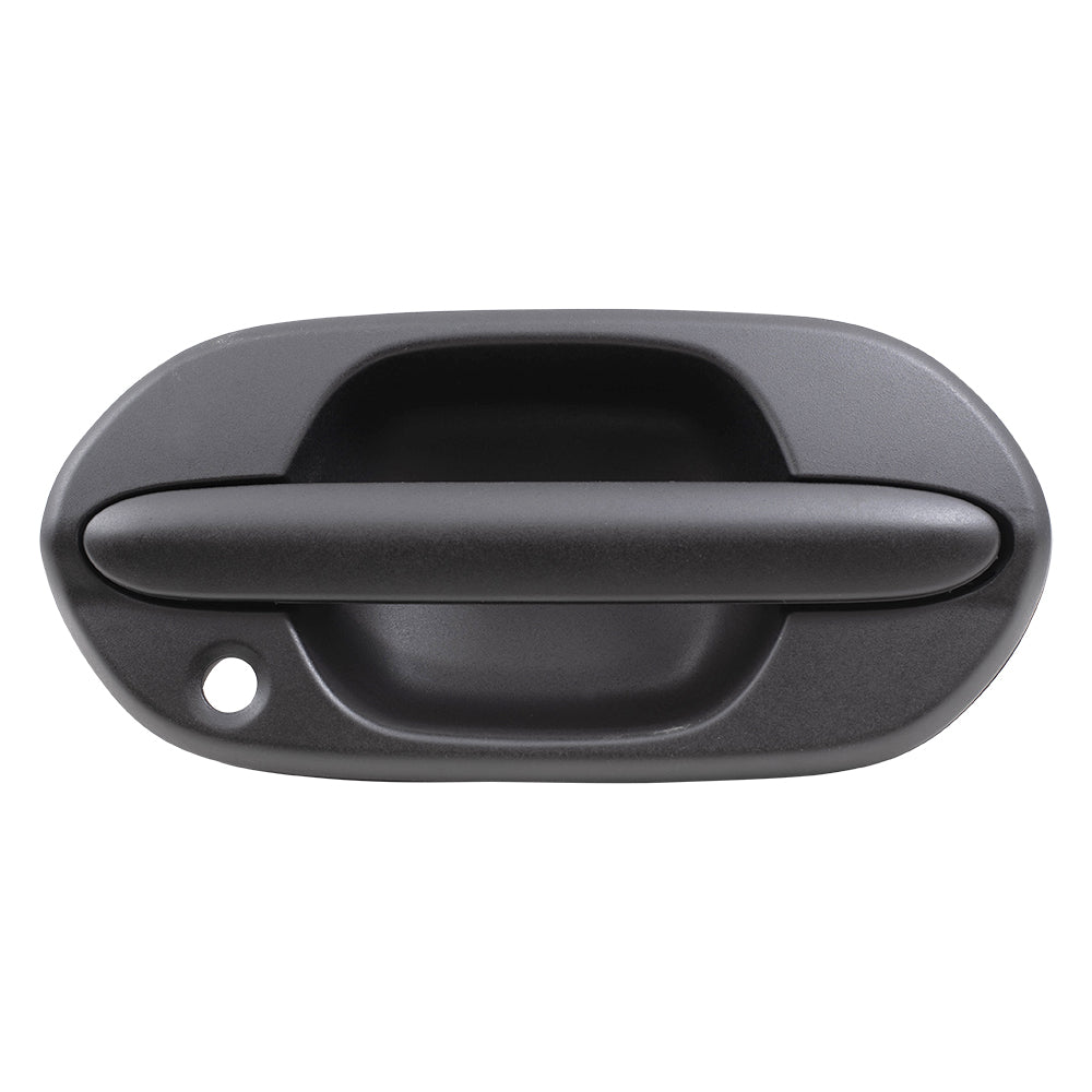 Brock Replacement Driver and Passenger Front Outside Outer Textured Door Handles compatible with Van 72180-S0X-A03 72140-S0X-A03