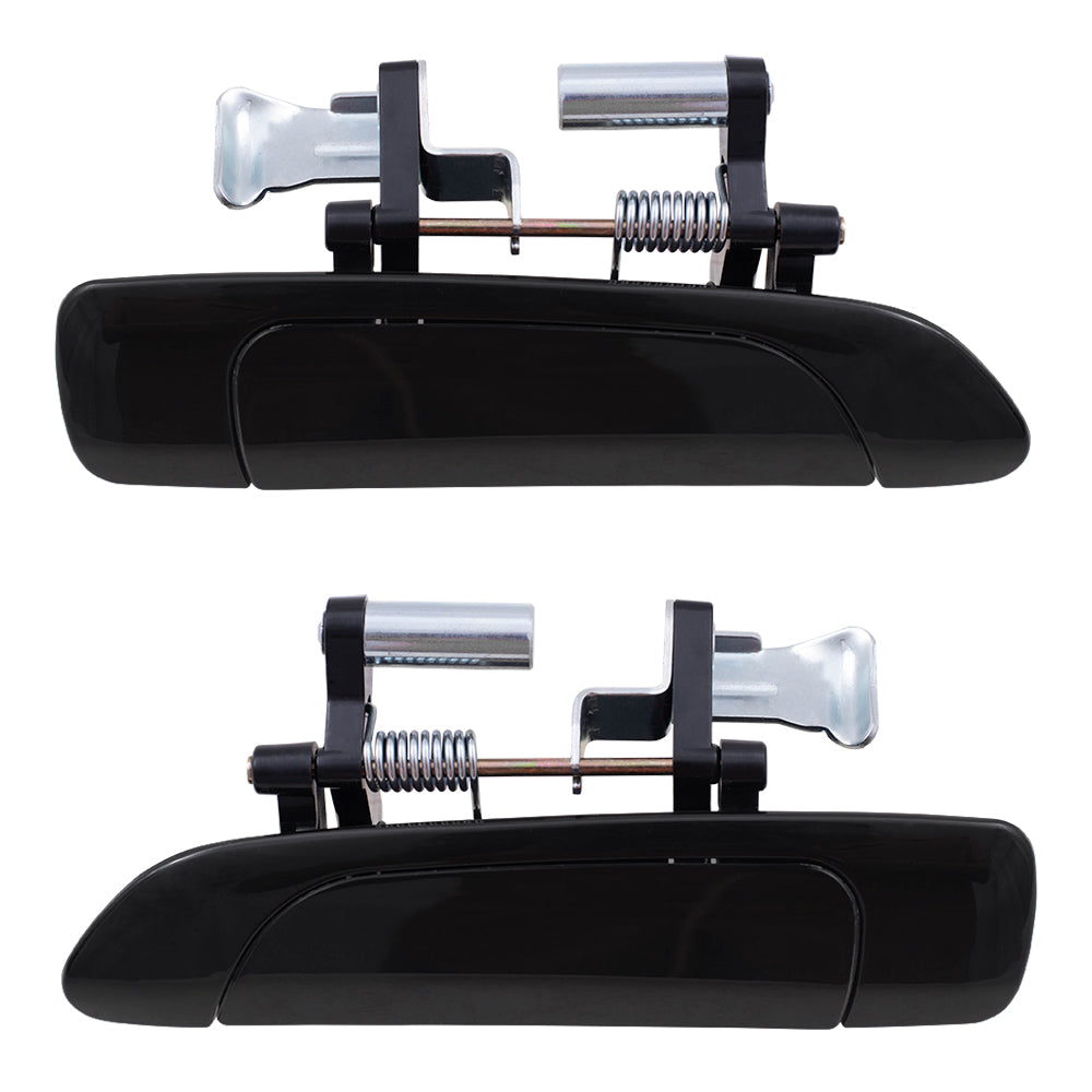 Brock Replacement Pair Set Rear Outside Exterior Outer Door Handles compatible with Civic Sedan 72680-S5A-003 72640-S5A-003