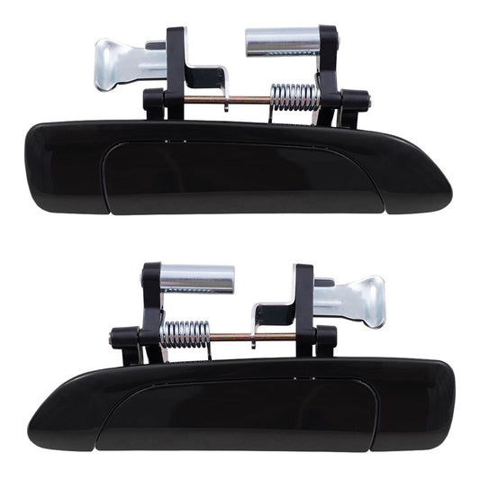 Brock Replacement Pair Set Rear Outside Exterior Outer Door Handles compatible with Civic Sedan 72680-S5A-003 72640-S5A-003