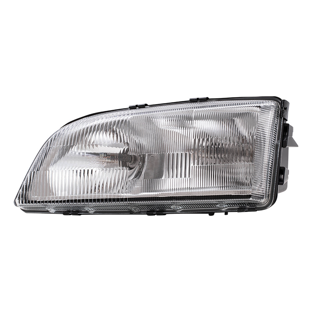 Brock Replacement Drivers Headlight Headlamp Compatible with C70 S70 V70 Series 86284023