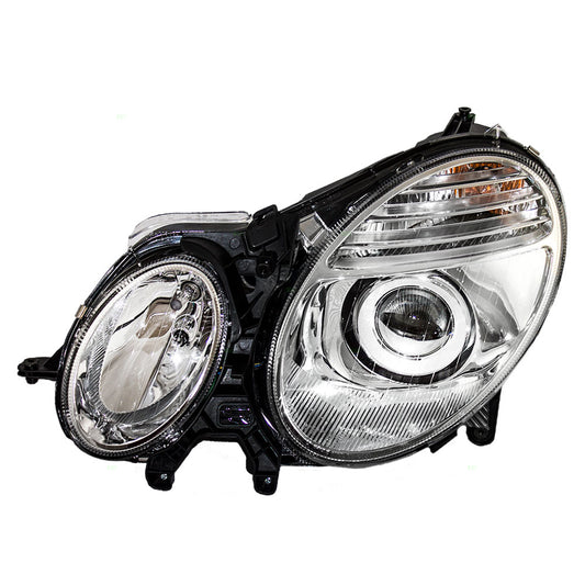 Brock Replacement Drivers Halogen Headlight Headlamp Compatible with 2007 2008 2009 E-Class E320 E350 E550 E63 AMG 2118203361