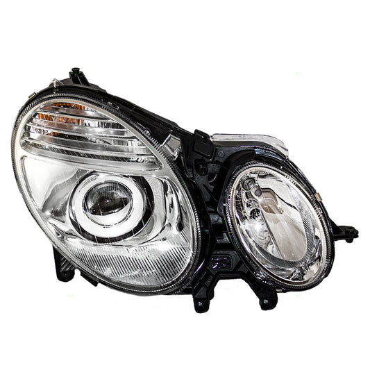 Brock Replacement Passengers Halogen Headlight Headlamp Compatible with 2007 2008 2009 E-Class E320 E350 E550 E63 AMG 2118203461