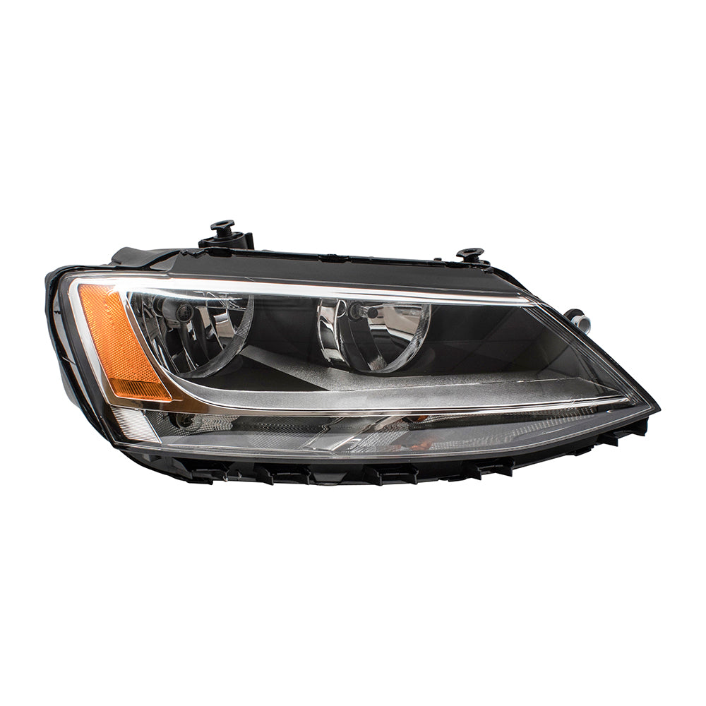 Brock Replacement Passenger Side Combination Halogen Headlight Assembly Comaptible with 2011-2014 A6 Sedan 2011-2018 GLI Sedan 2013-2016 A6 Hybrid 5C7941006 VW2503146