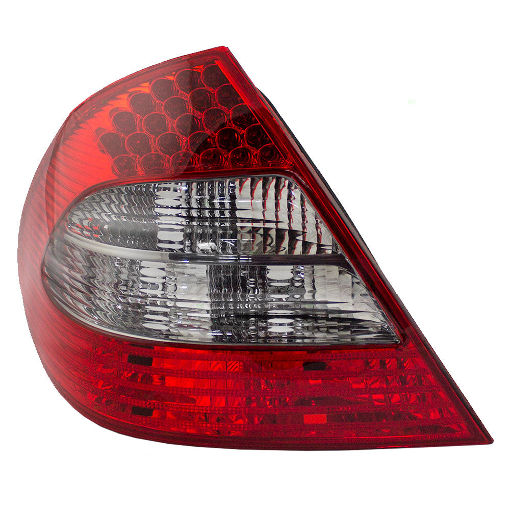 Brock Replacement LED Tail Light Compatible with 07-09 E-Class Sedan Appearance Package Driver Smoked Back Up Lens 2118202564 211 820 25 64