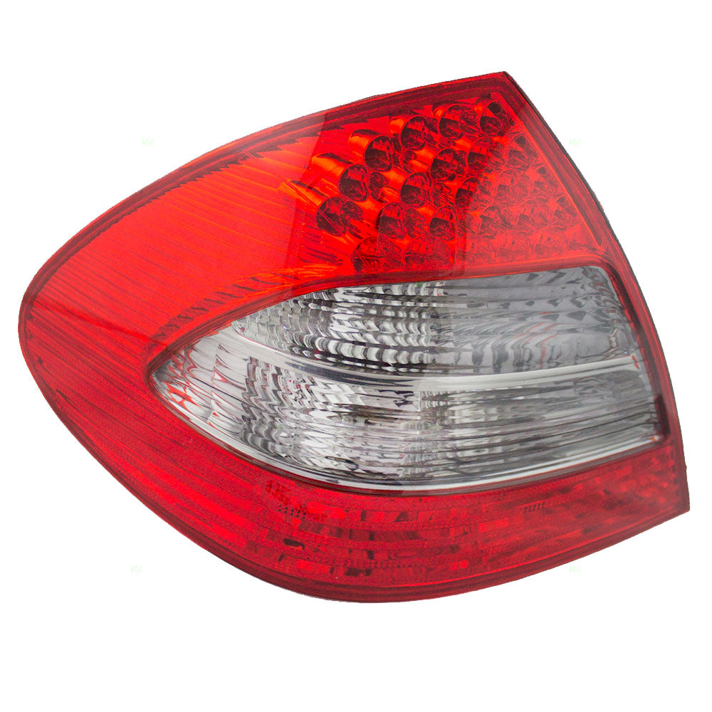 Brock Replacement LED Tail Light Compatible with 07-09 E-Class Sedan Appearance Package Driver Smoked Back Up Lens 2118202564 211 820 25 64