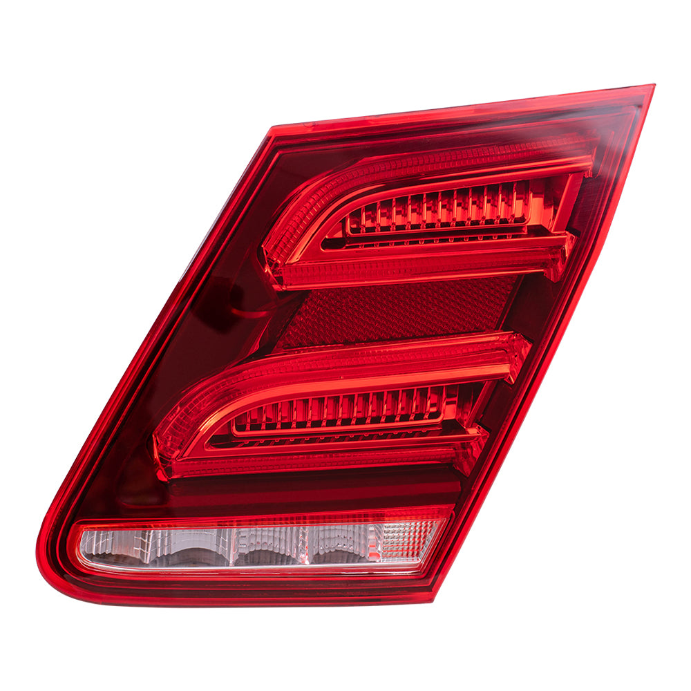 Brock Replacement Passengers Taillight Tail Lamp Lid Mounted Lens Compatible with 2014 E-Class W212 Sedan 2129063057