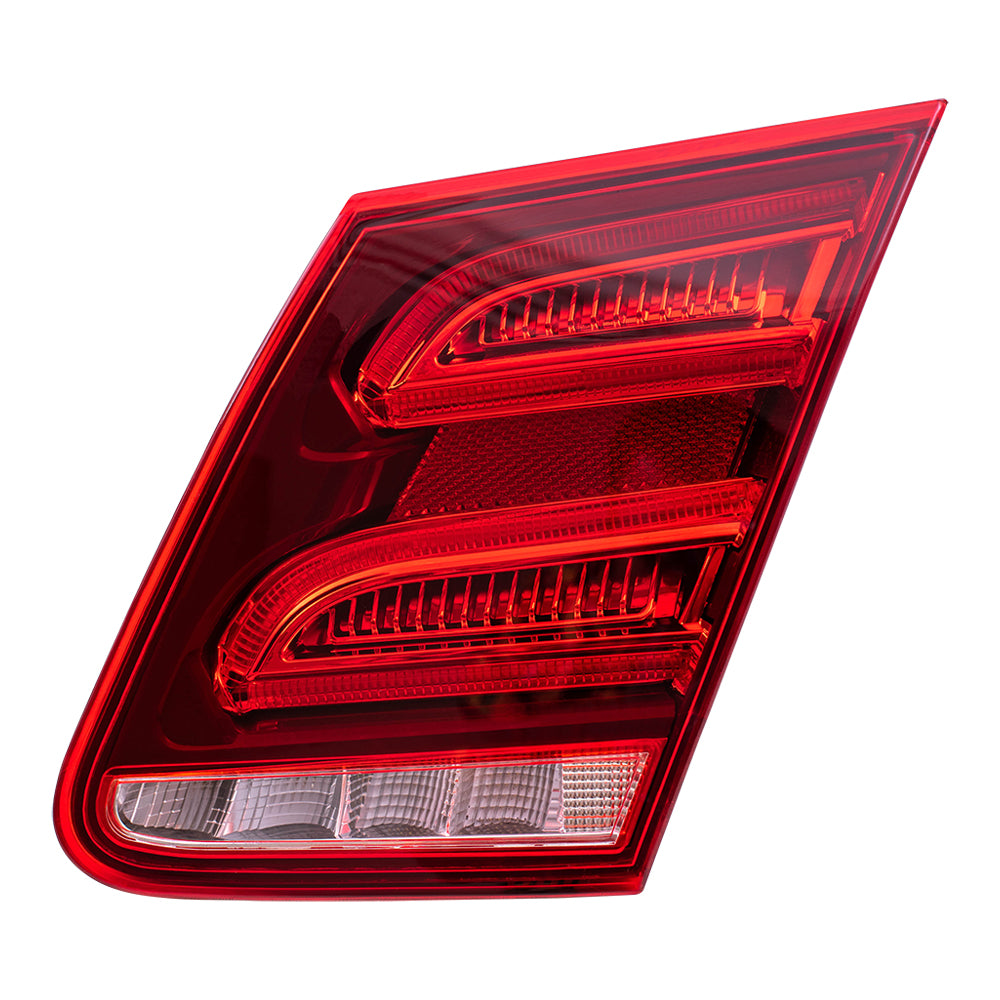 Brock Replacement Passengers Taillight Tail Lamp Lid Mounted Lens Compatible with 2014 E-Class W212 Sedan 2129063057