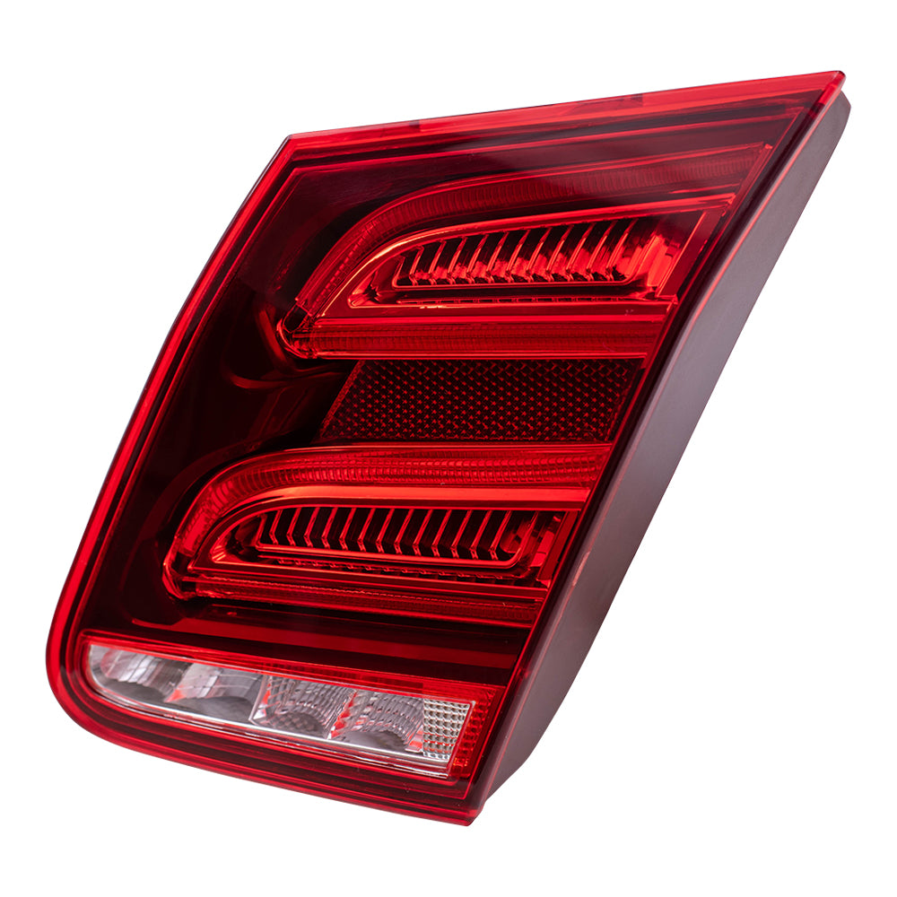 Brock Replacement Passengers Taillight Tail Lamp Lid Mounted Lens Compatible with 2014 E-Class W212 Sedan 2129063057