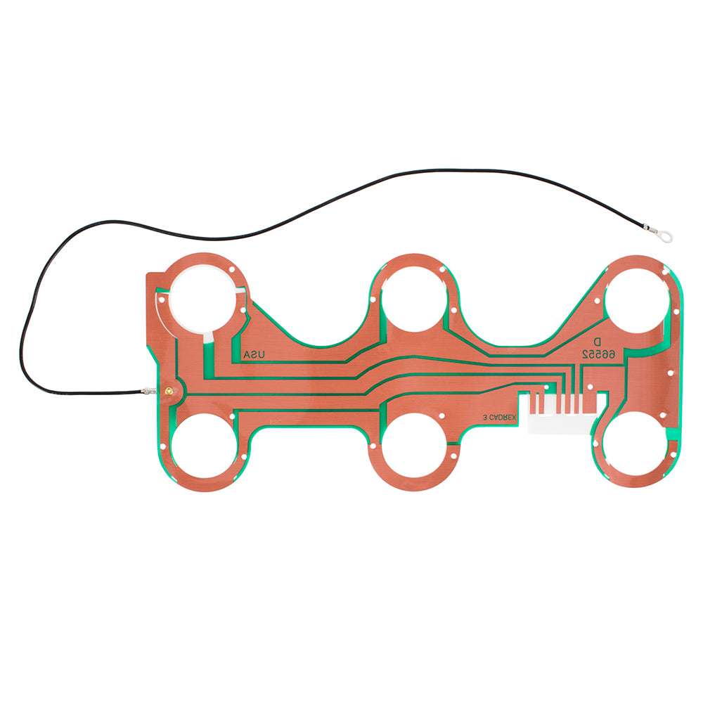 Brock Replacement Passengers Taillight Rear Tail Lamp Circuit Board Compatible with 1985-1993 240 Series Sedan 1312421