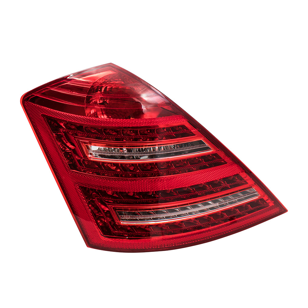 Brock Replacement Drivers Taillight Taillamp Lens Compatible with 2010-2013 S-Class 2218201364