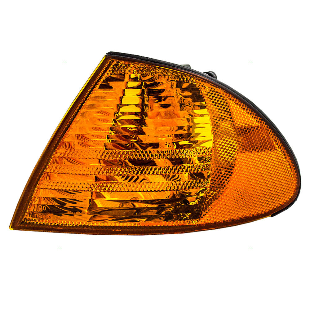 Brock Replacement Drivers Park Signal Corner Marker Light Lamp Lens Compatible with 1999-2001 3 Series E46 Sedan Wagon 63136902765